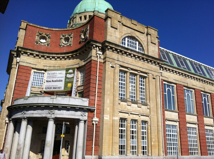 The newly renovated Art College building, now luxury apartments