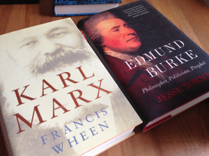 Francis Wheen, Karl Marx and Jesse Norman, Edmund Burke